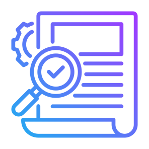Validation, Audit, Survey, Checking, Research  icon