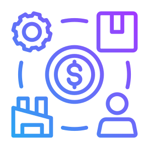 Value Chain, Management, Supply Chain, Consumer, Factory  icon