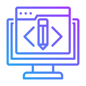 Web Designing, Computer, Programming, Coding, Editor icon
