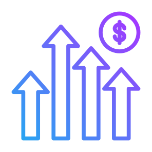 Competition, Growth, Profit, Success, Up Arrows icon