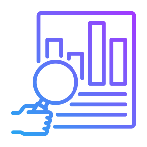 Data Analysis, Search, Report, Research, Audit icon