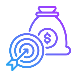 Effectiveness, Money, Target, Effective, Budget  icon