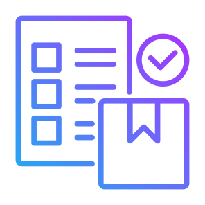 Inventory, Stock, Planning,  Checklist, Box icon