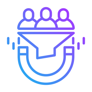 Lead Generation,  Magnetic, Magnet,  Interest, Resources icon