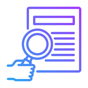 Research, Data, Report, Data Analysis, Audit icon