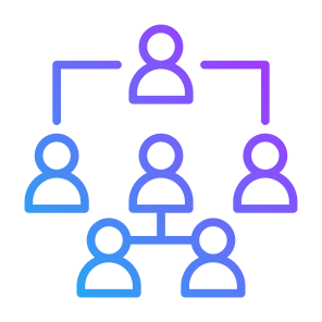 Organization Structure, Structure, Teamwork, Management, Coordinator, Leader icon