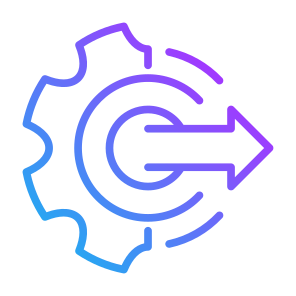 Output, Exit, System, Running, Operation, Process icon