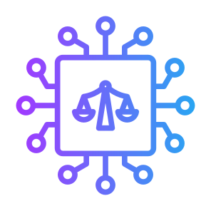 Ai Ethic, Ethical, Law, Balance, Chip, Technology icon