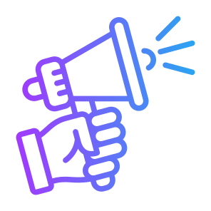 Promotion, Bullhorn, Communication, Marketing, Announcement, Digital Marketing icon