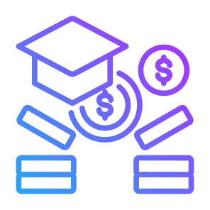 Funding, Student, Money, Cost, Scholarship icon