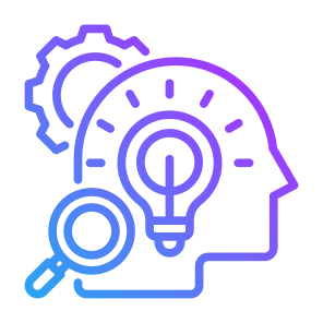 Intelligence, Search, Analysis, Creativity, Idea icon