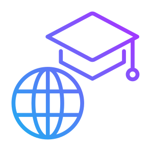 Student, Global, Worldwide, Study, International icon