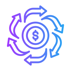 Cash Flow, Money, Flow, Circulation, Expense icon