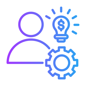 Entrepreneur, Money, Gear, Management, Investor icon