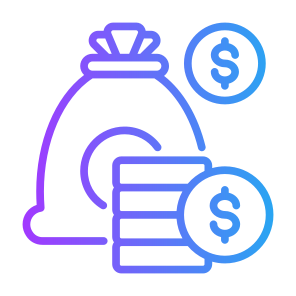 Finance, Coins, Dollar, Cash, Money Bag icon