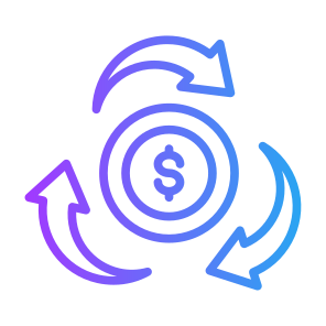 Transaction,  Transfer, Flow, Circulation, Cash Flow icon