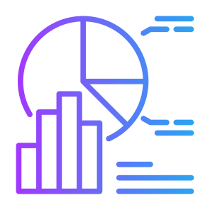 Analysis, Graph, Statistics, Magnifying Glass, Data icon