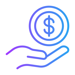 Fund, Hand, Dollar, Investment, Money Bag icon