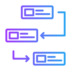 Workflow, Management, Sequence, Process, Planning icon