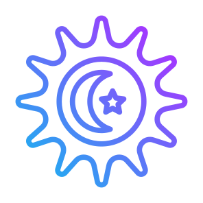 Day And Night, Day, Night, Sun, Moon, Watch, Time And Date icon