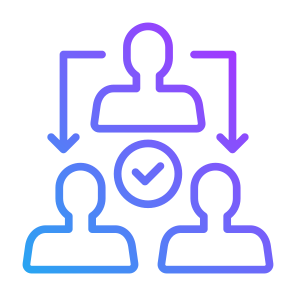 Delegate, Delegation, Workflow, Teamwork, Collaboration  icon