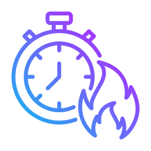 Overdue, Rush, Fire, Clock, Deadline, Schedule, Time And Date, Flames, Time icon