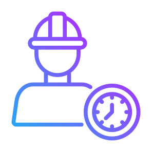 Part Time, Full Time, Temporary, Shift, Time And Date, Worker, Workplace, Employee icon