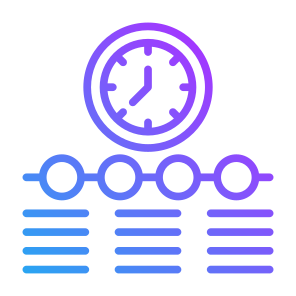 Timeline, Features, Feature, Process, Chronology, Layout, Paragraphs icon