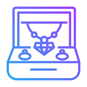 Jewelry, Box, Ring, Necklace, Diamond, Accessories icon