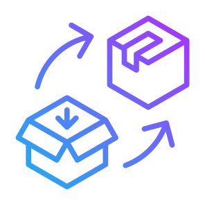 Packaging, Box, Wrap, Open, Product, Delivery  icon