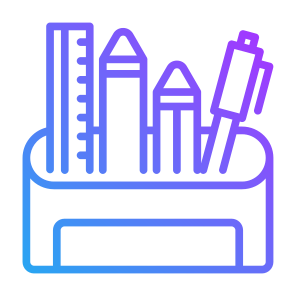 Stationery, Pencil, Pen, Tools, Office, Supplies icon