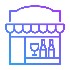 Wine Shop, Liquor, Alcohol, Drink, Store, Bottle icon