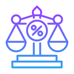 Balance, Trial, Law, Tax, Percentage, Scale icon