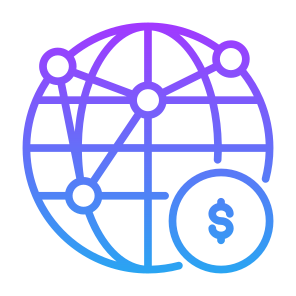 Global Network, Global, Currency, Payment, Networking, Money  icon