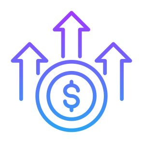 Increase, Growth, Income, Investment, Economy, Money icon