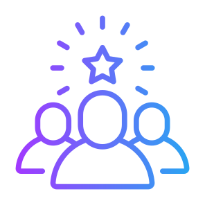 Leadership, Members, Team, Leader, Employee, Star icon