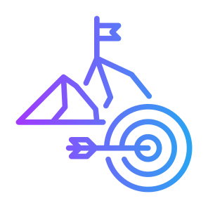Mission, Planning, Success, Goal, Target, Mountain icon