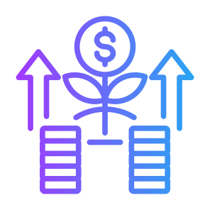 Profits, Income, Money, Investment, Growth, Increase icon