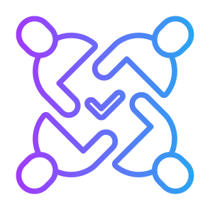 Teamwork, Employee, Group, Team, Trusted, Verified icon