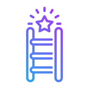 Goal, Ladder, Career, Achievement, Star   icon
