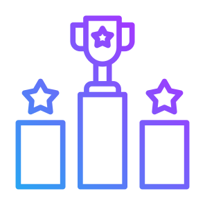 Competitive, Competition, Podium, Success, Champion icon