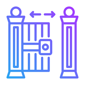Gate, Security, Access, Automatic, Sensor, Automatic Gate icon
