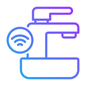 Sink, Washbasin, Bathroom,  Water Tap, Sensor, Wireless, Smart Home icon