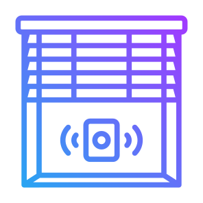 Smart Blind, Window, Automatic, Smart Home, Smart Curtain, Sensor, Wireless icon