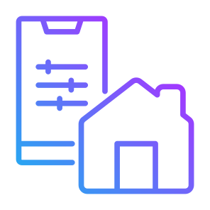 Smart Control,  Smart Home, Application, Sensor, Wireless, Adjustment icon