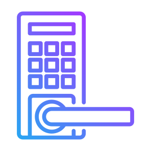 Smart Door, Door, Lock, Electronics, Smart Home, Smart Lock, Hendle icon