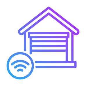 Smart Garage, Garage,  Wireless, Connection, Sensor, Smart Home, Automation icon