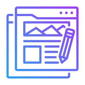 Blogging, Computer,  Web, Write, Website icon