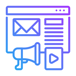 Content Marketing, Email, Marketing,  Advertising, Online Marketing icon