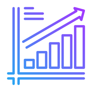 Growth, Chart, Statistics, Bar Graph, Line Graph icon